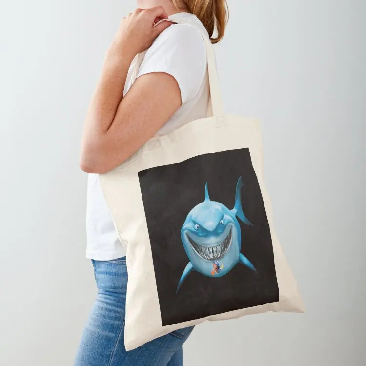 Blue shark attack 	 tote bag