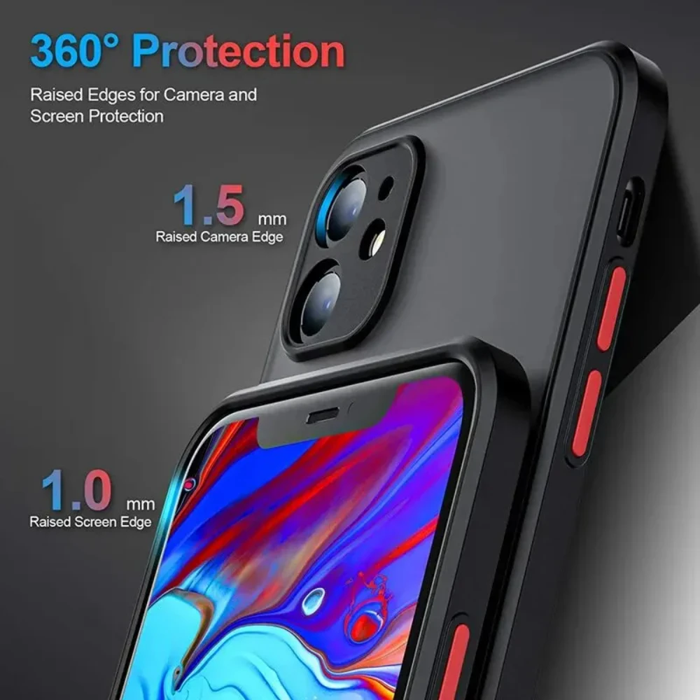 Противоударный матовый чехол для iphone 16 - Фотография_2