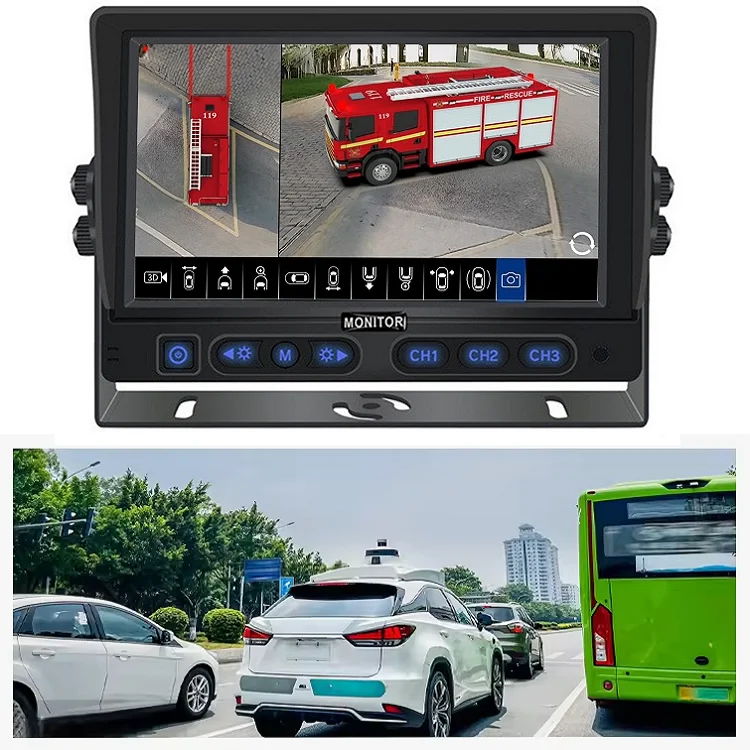 10,1-дюймовый видеорегистратор с ips-экраном и 4 разделенными экранами - Фотография_3