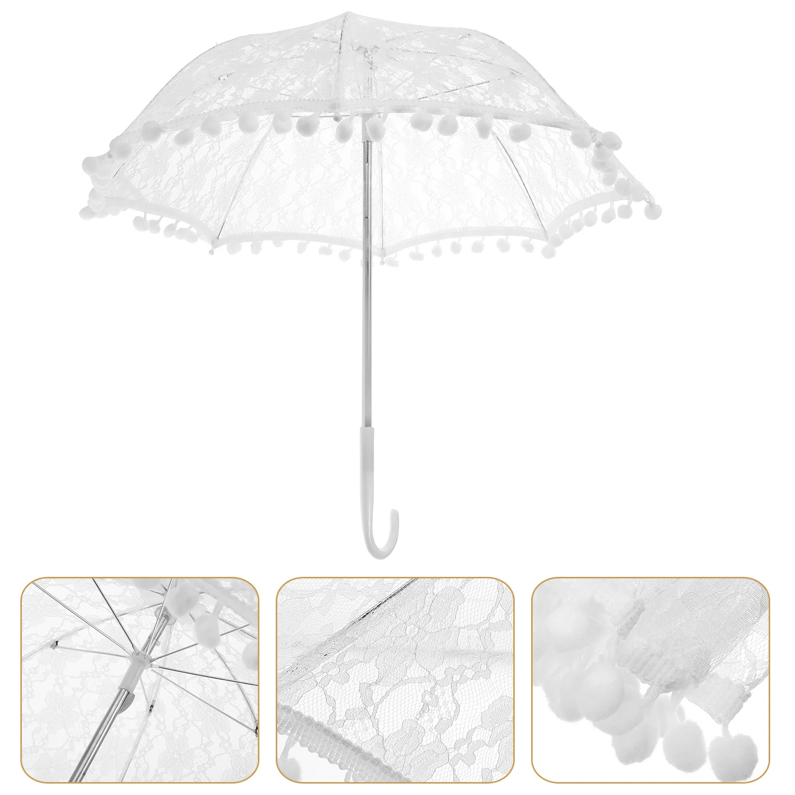 Свадебный кружевной зонтик