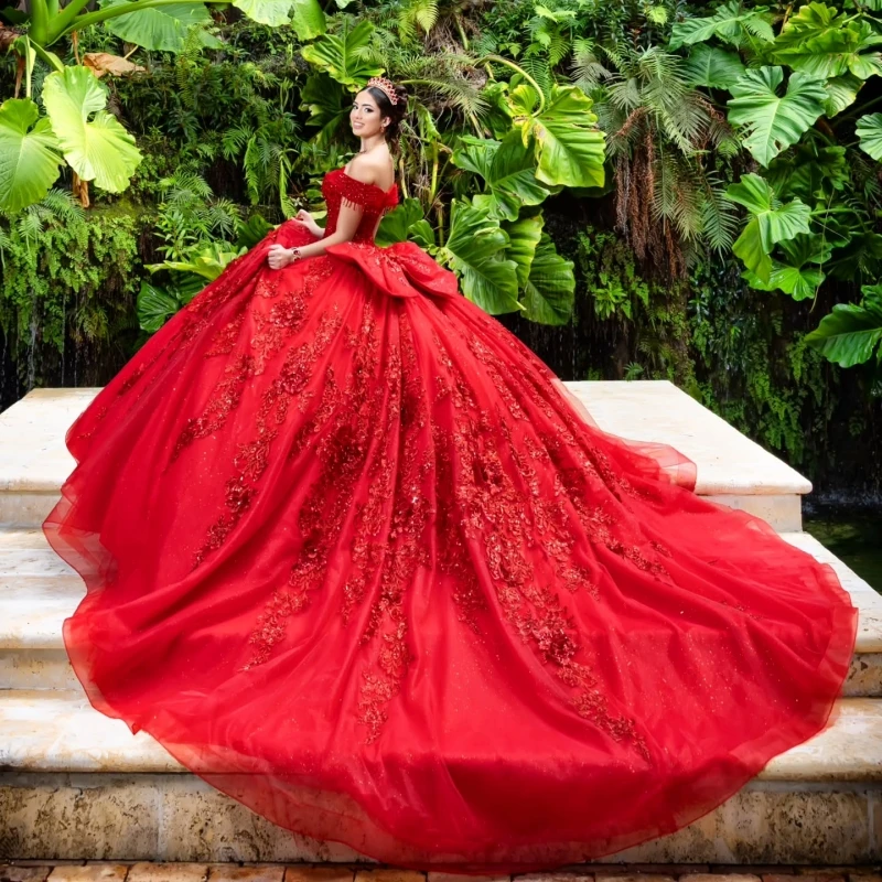 Красные платья quinceanera - Фотография_2