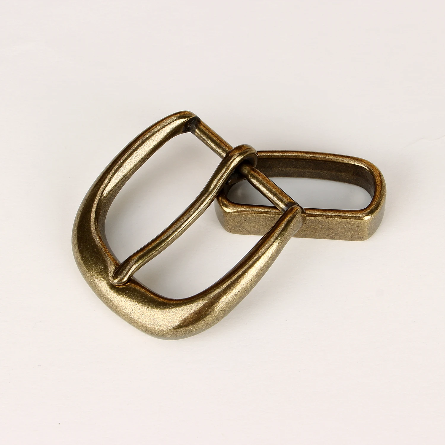 35 мм мужские однотонные латунные пряжки - Фотография_6