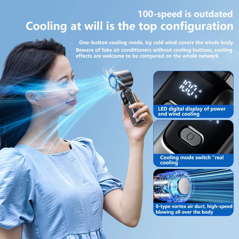 Ручной вентилятор xiaomi ice compress - Фотография_6