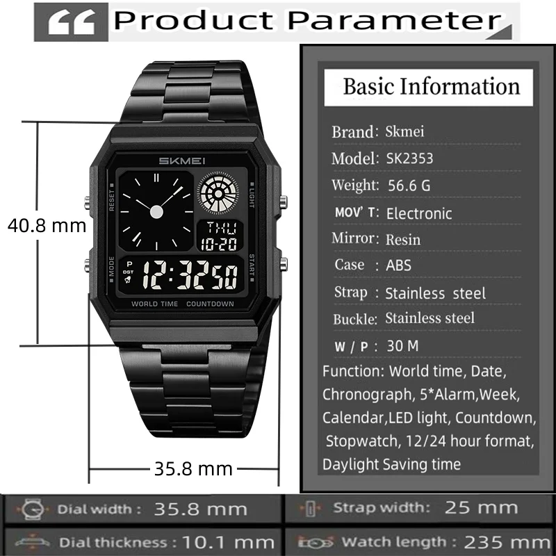 Skmei electronics спортивные часы - Фотография_3