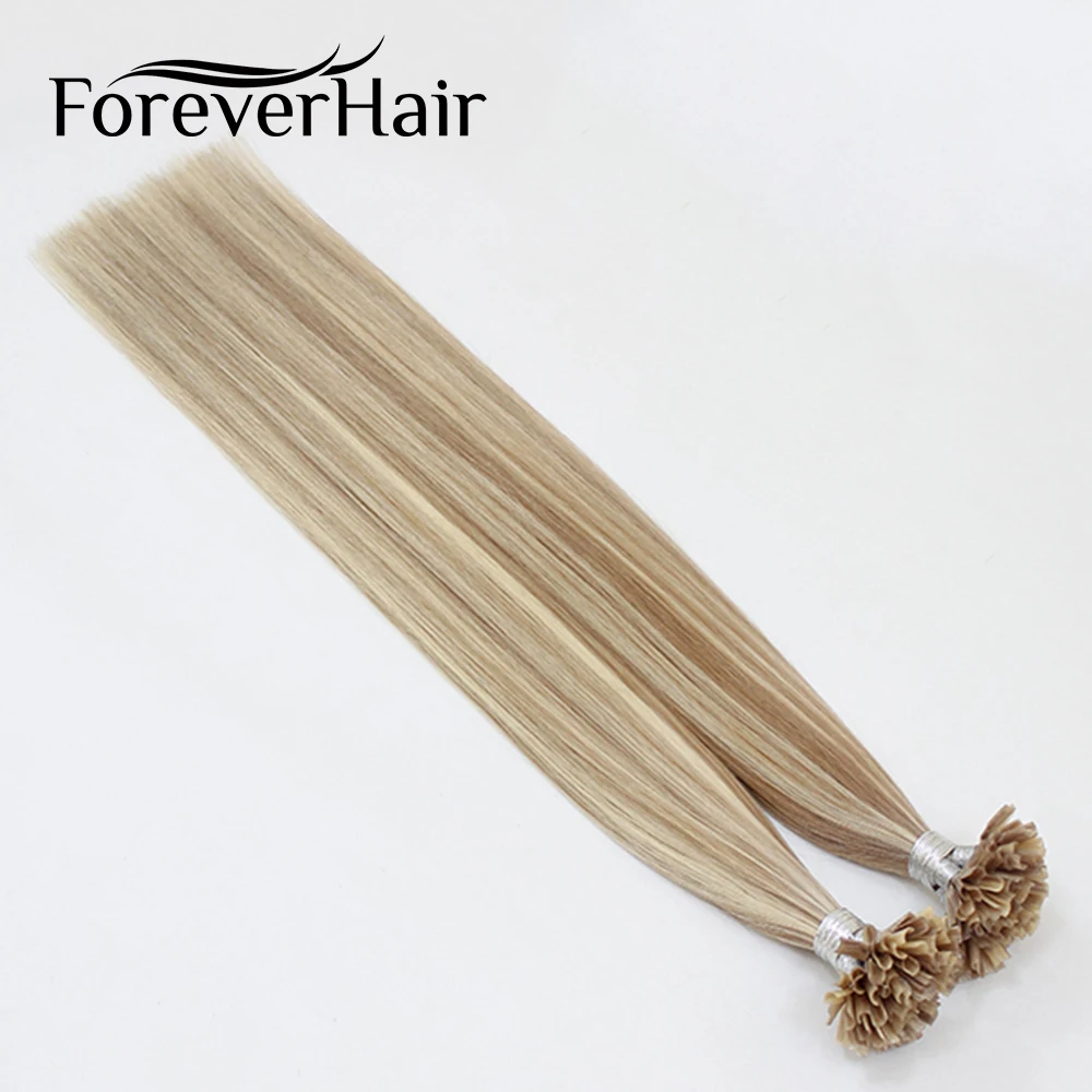 Волосы накладные кератиновые с u-образным кончиком - Фотография_3