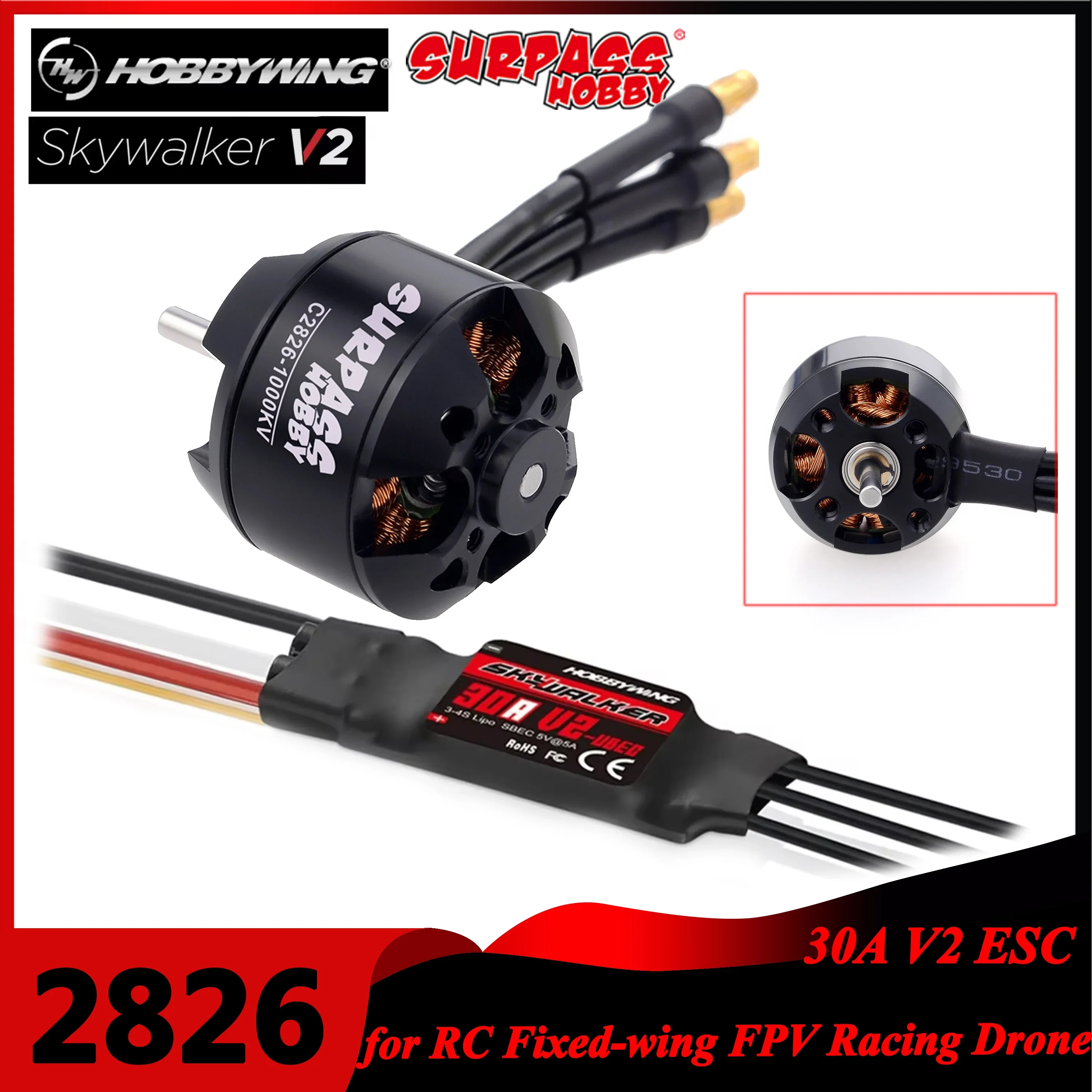 Surpass hobby 2826 1000kv 1350kv