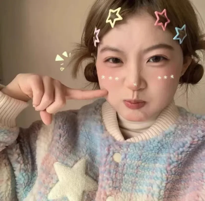 Красочные заколки со звездами kawaii y2k - Фотография_4