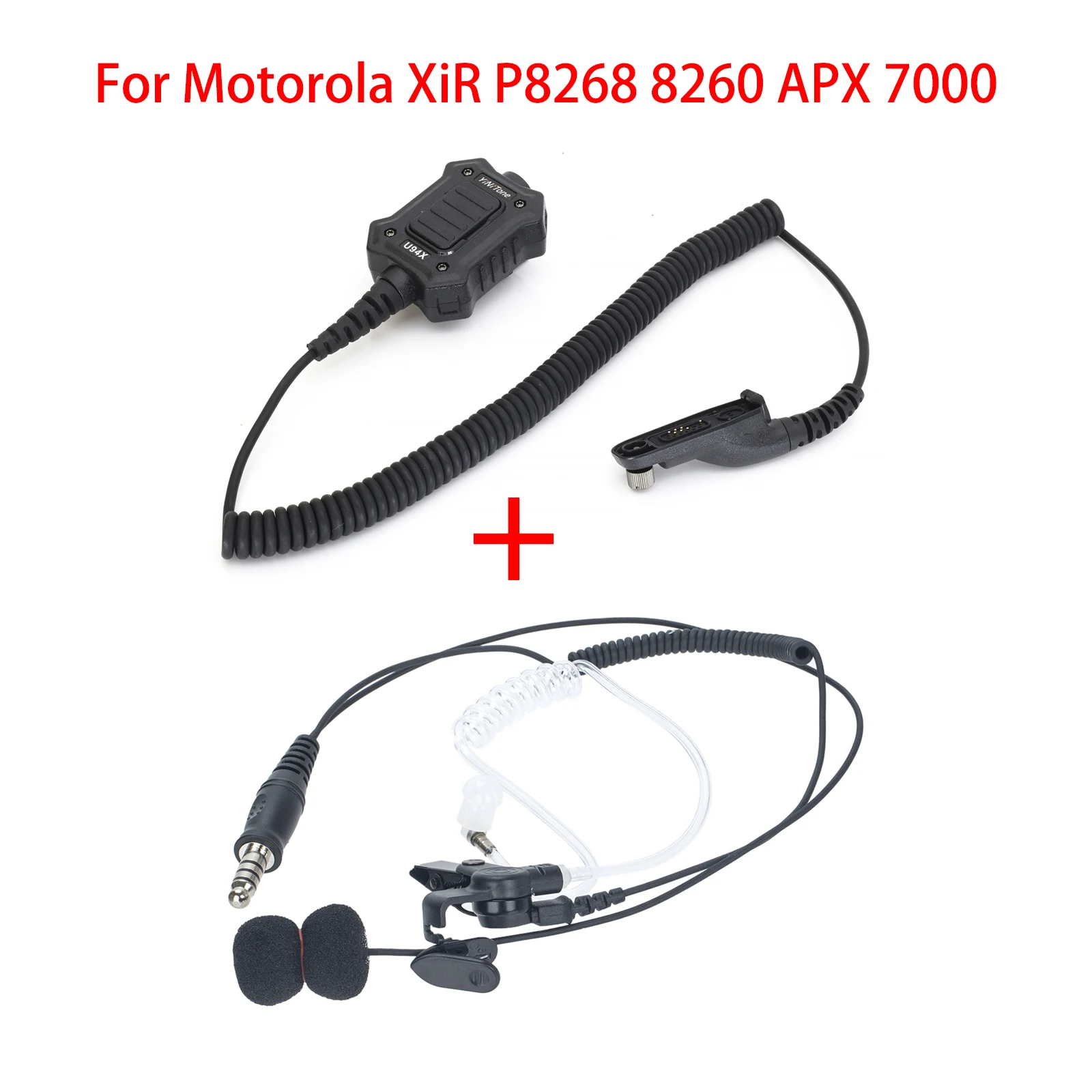 U94x ptt воздушный трубчатый микрофон для motorola xir p8268