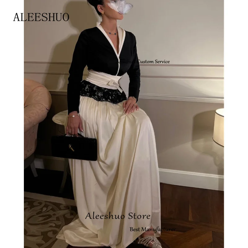 Aleeshuo современные атласные платья - Фотография_2