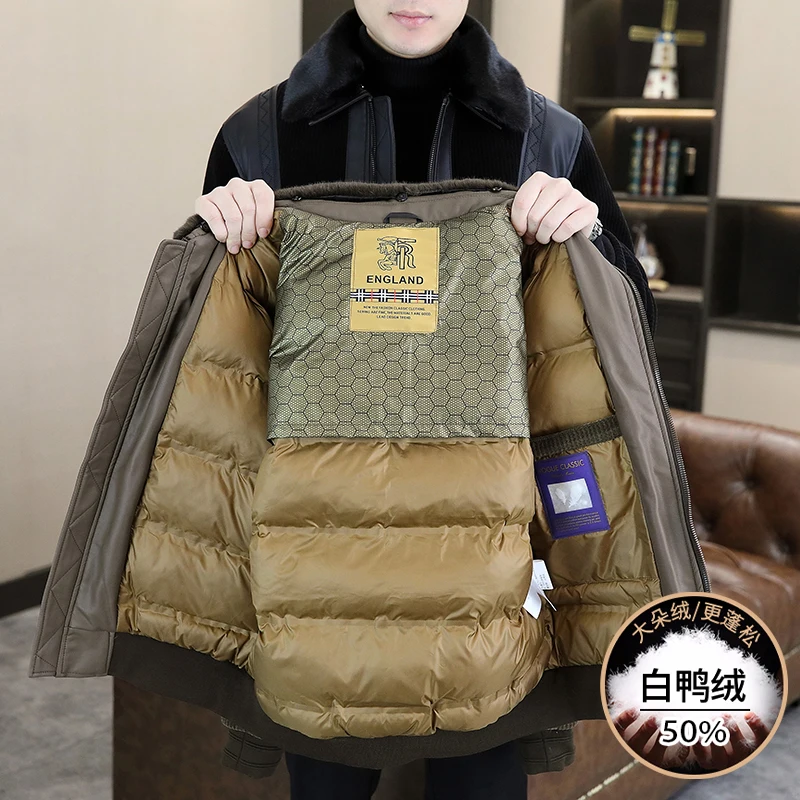 Высококачественный мужской короткий пуховик - Фотография_5