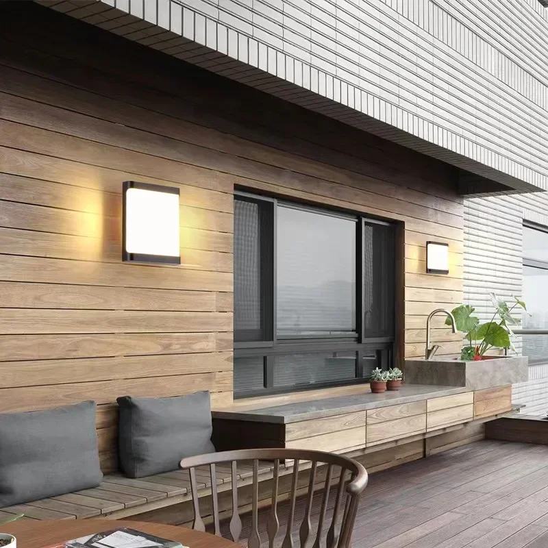 Современный уличный светодиодный настенный светильник - Фотография_6