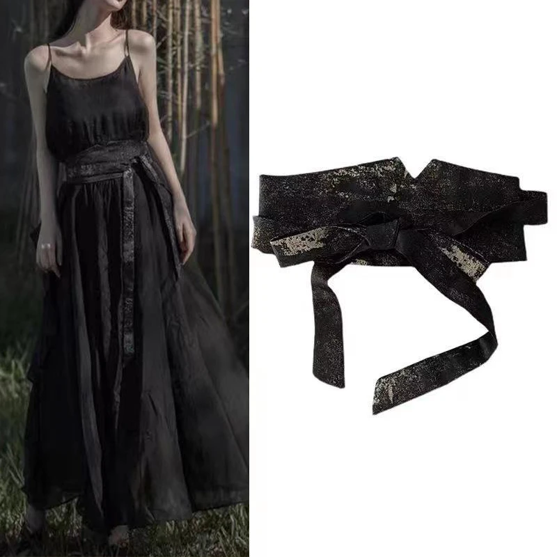 Женский пояс hanfu с широкой талией - Фотография_3