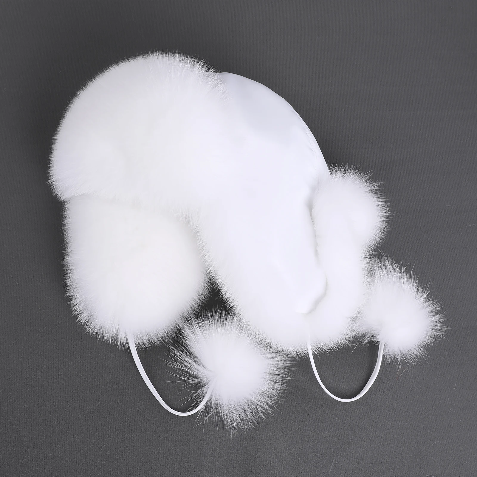 Женская шапка-ушанка boonjovia из лисьего меха - Фотография_3