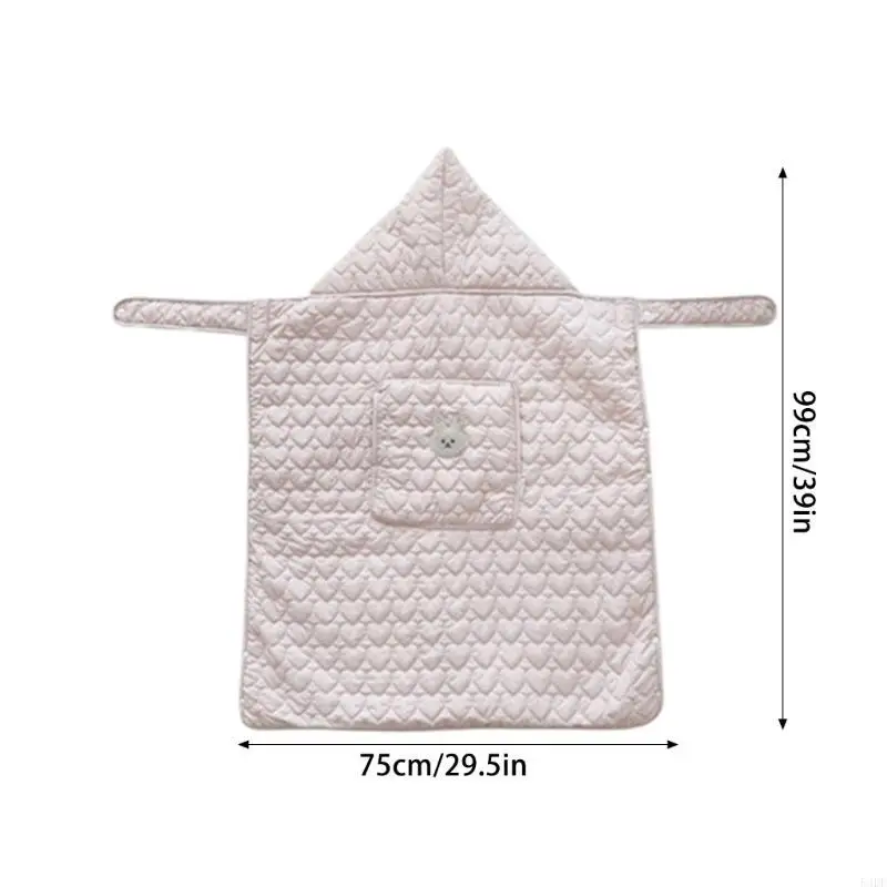 54df легкое и портативное детское одеяло-пончо - Фотография_6