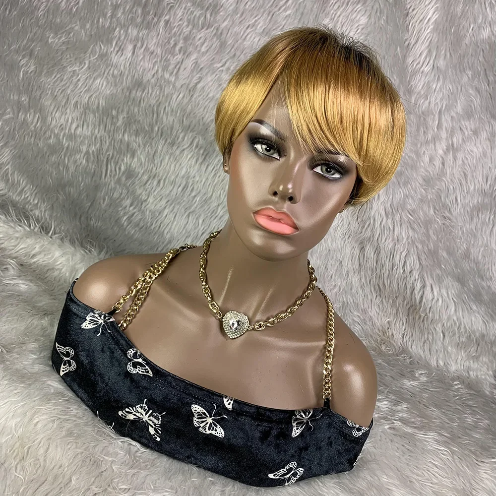 8-дюймовый короткий парик из волос remy