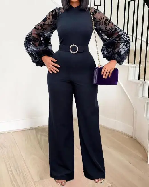 Женский комбинезон с длинными рукавами-фонариками - Фотография_3