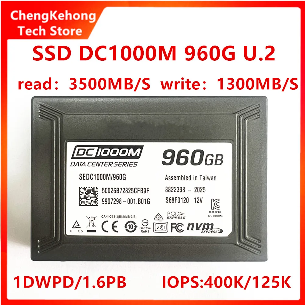 Оригинальный новый твердотельный накопитель для kingston dc1000m 960g u