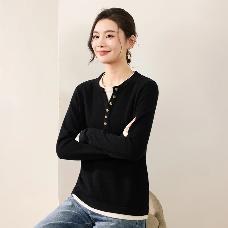 Осень-зима, свитер из 100% шерсти - Фотография_3