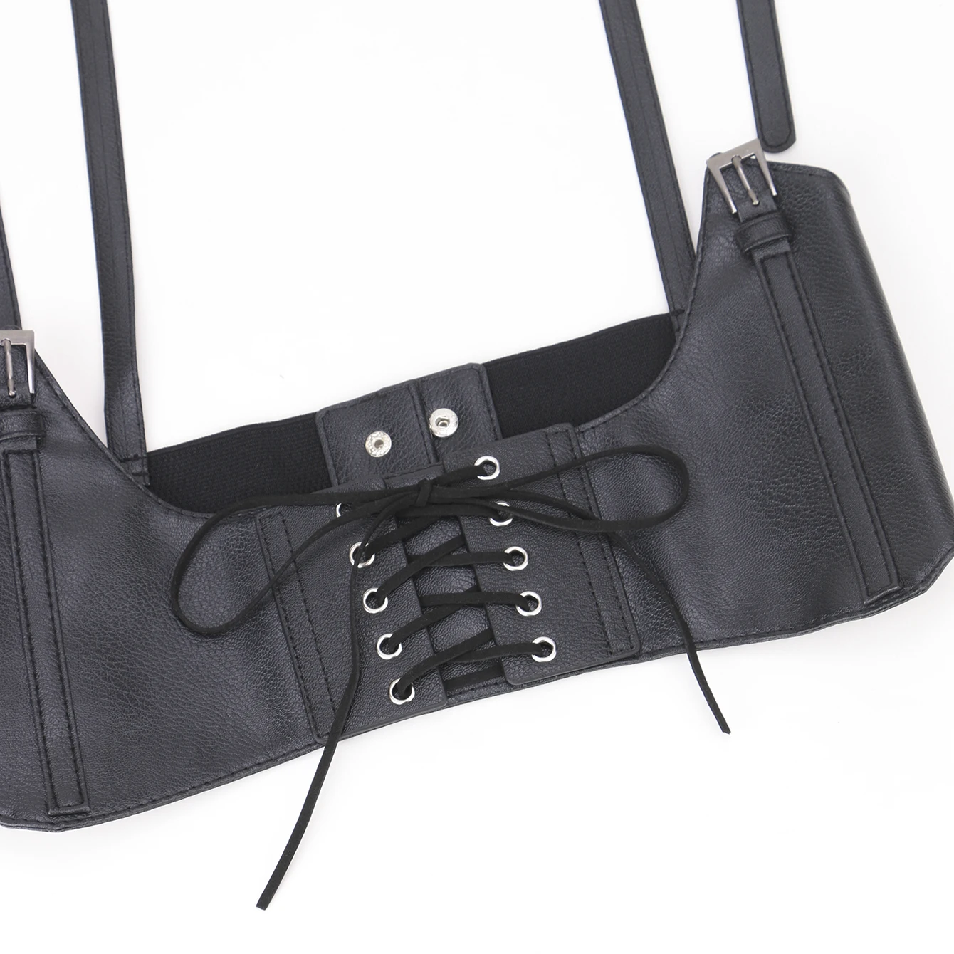 Женская обтягивающая веревка с черными ремешками - Фотография_6