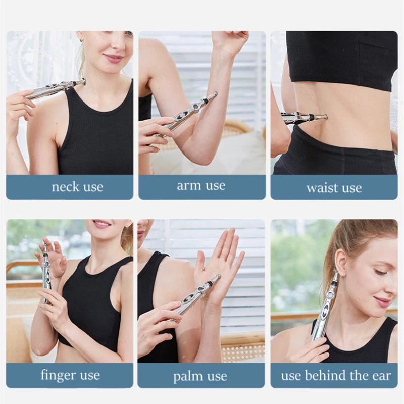 Электрическая акупунктурная точечная массажная ручка - Фотография_4