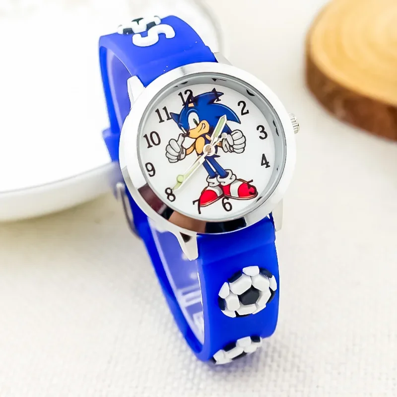 Детские аналоговые часы sonic hedgehog — классический синий ремешок
