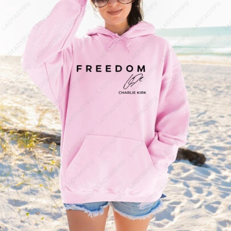 Толстовка charlie kirk freedom с заниженными плечами - Фотография_4
