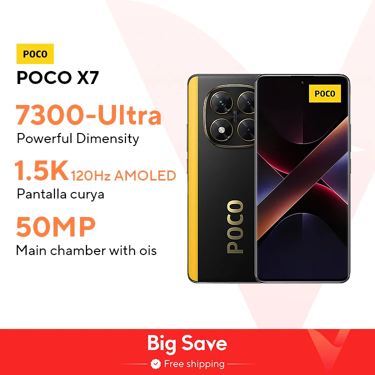 Мировая премьера poco x7 глобальная версия смартфон размер 7300-ультра 6