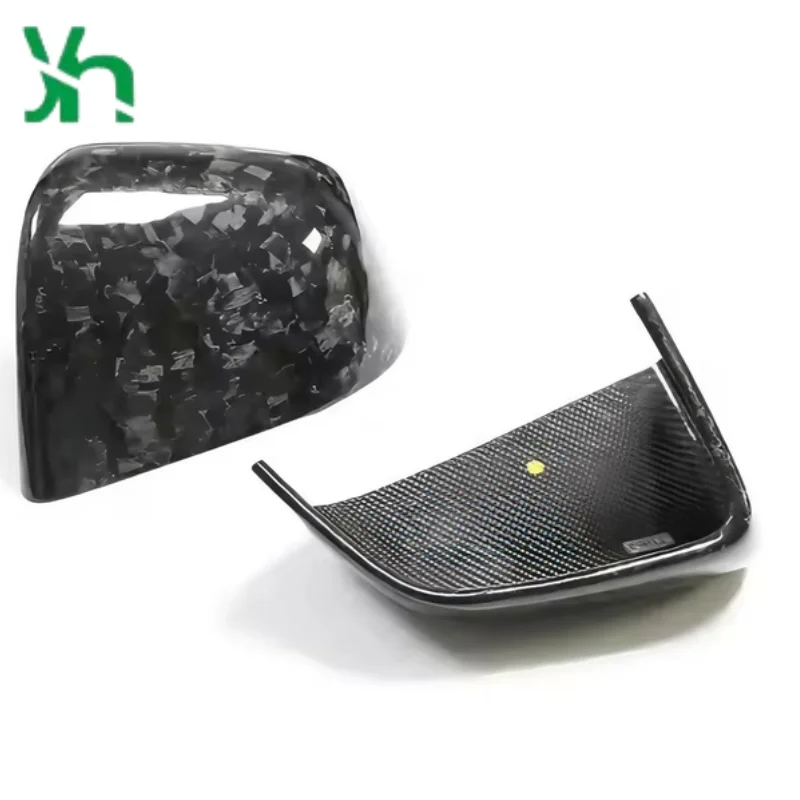 Крышка зеркала из углеродного волокна в стиле усилителя с матовой отделкой - Фотография_2