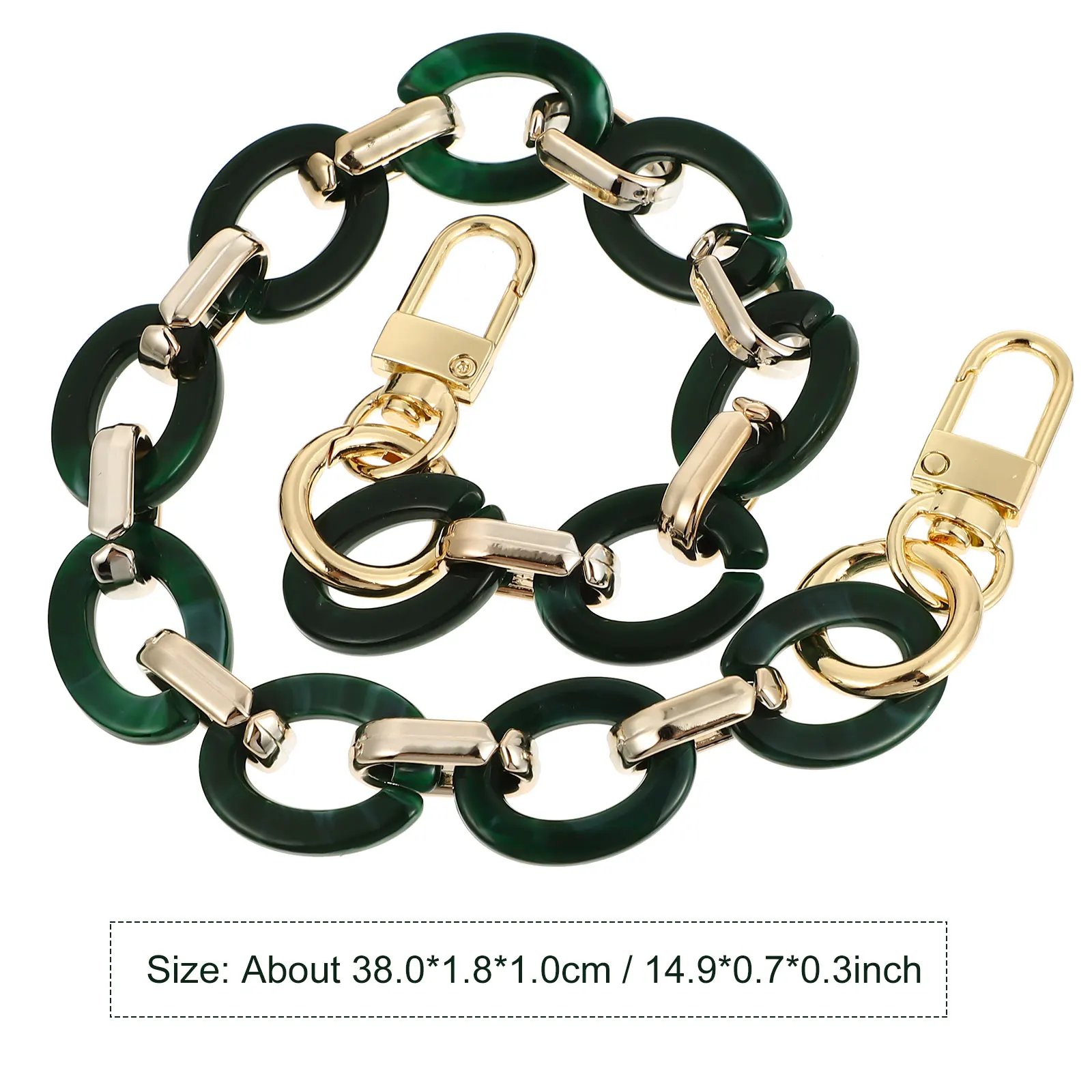 Декоративная цепочка для сумки из смолы в стиле ретро - Фотография_6