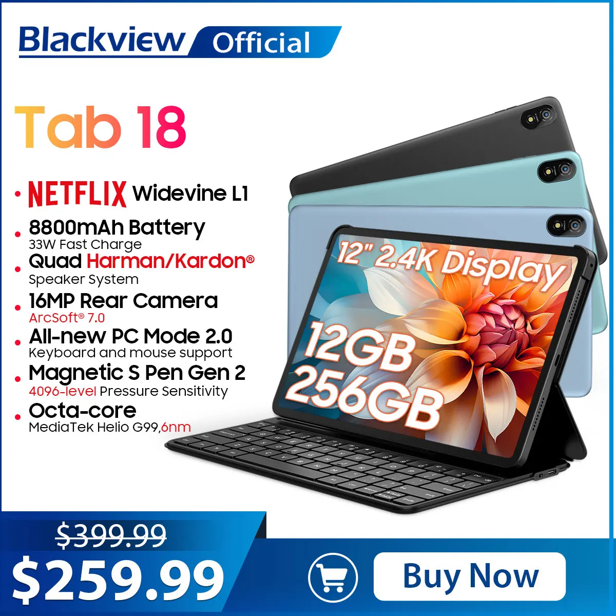 Планшетный пк blackview tab 18