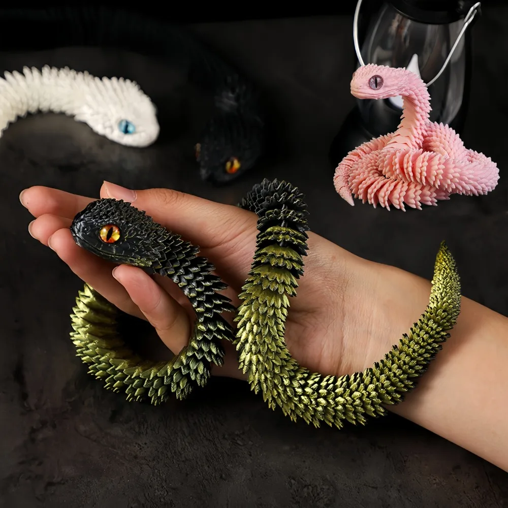 30 см 3d печатная змея