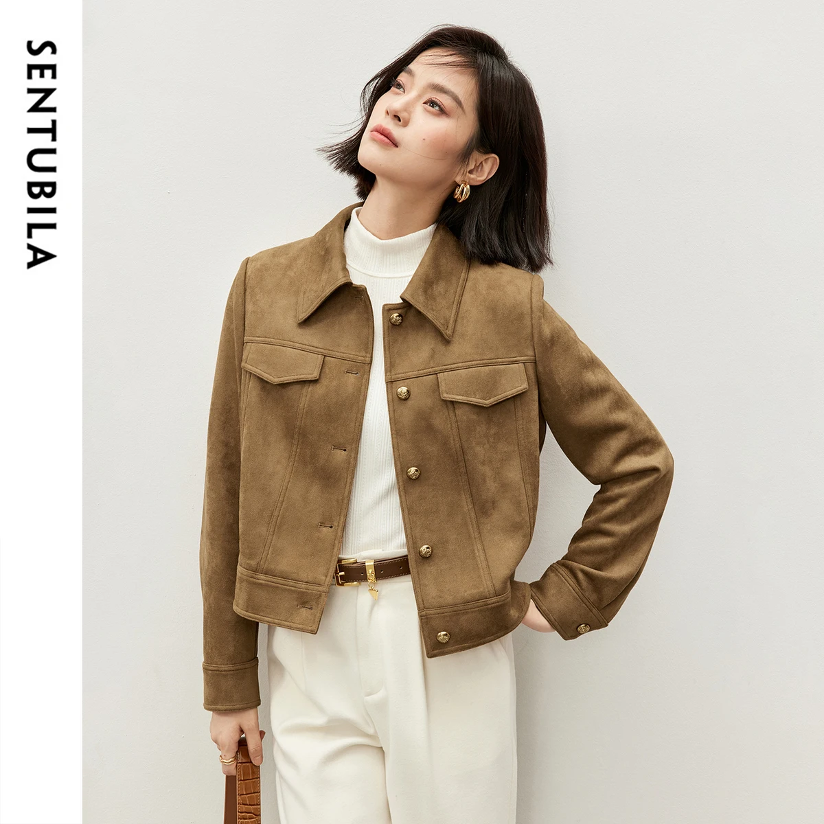 Sentubila женские куртки из искусственной замши