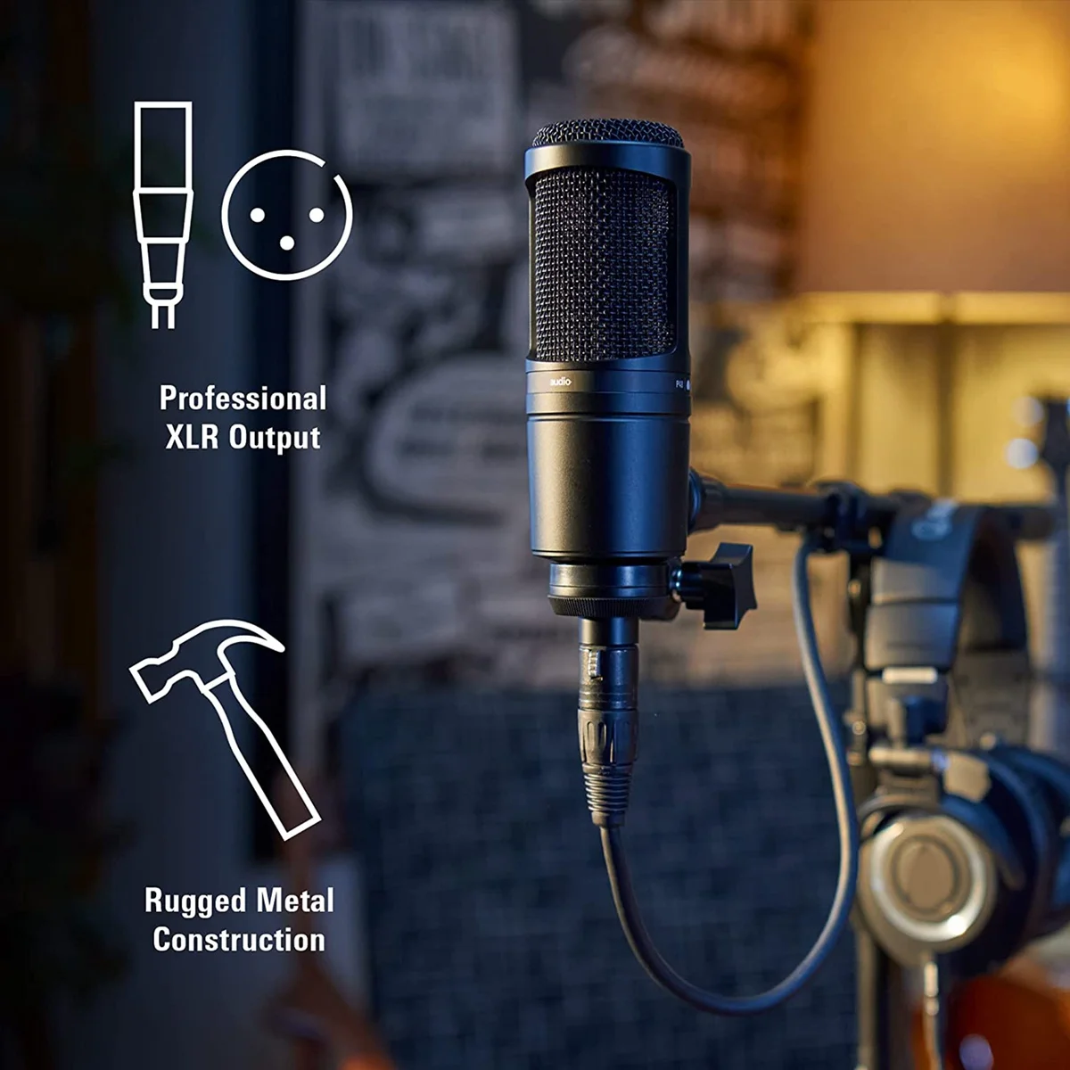 Аудио at2020 кардиоидный конденсаторный - Фотография_4