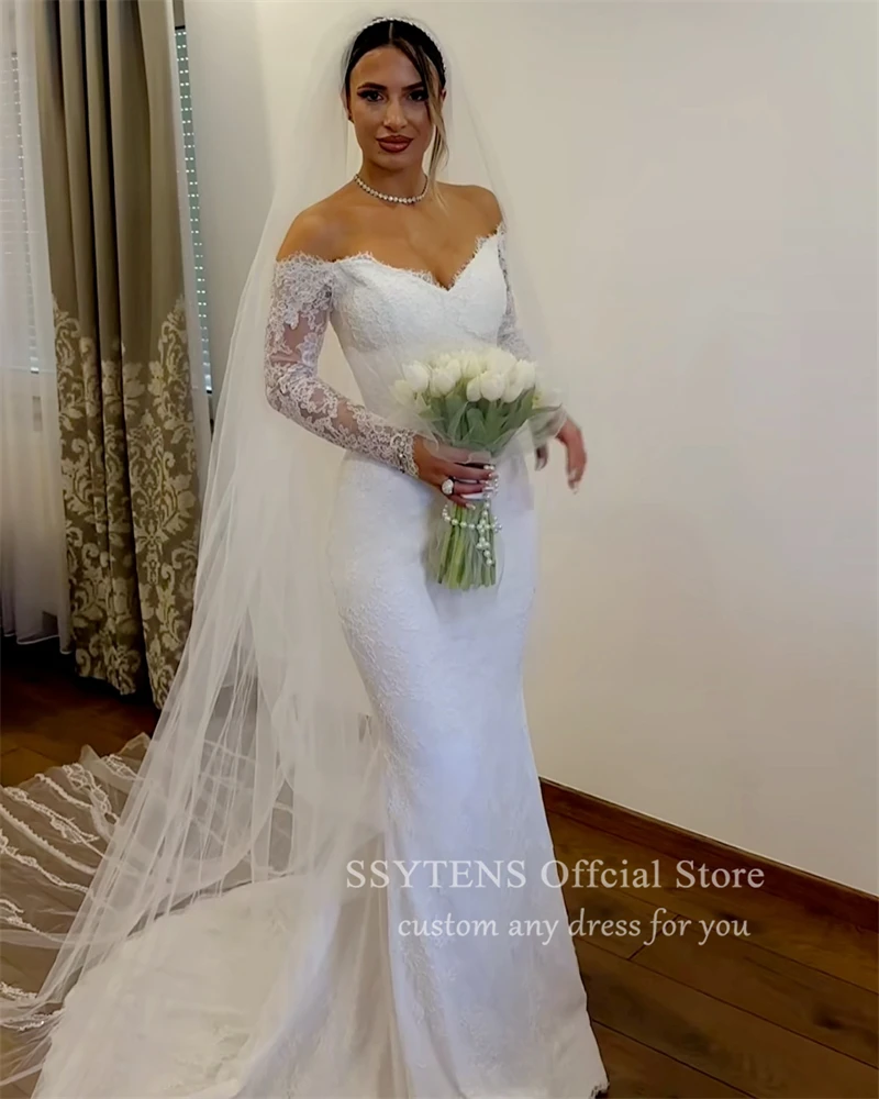 Ssytens сексуальные свадебные платья с открытыми плечами - Фотография_3
