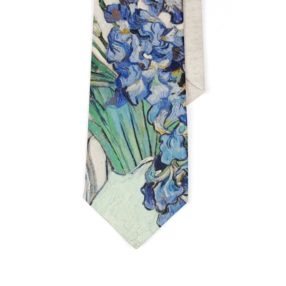 Галстук с изображением цветов картины - Фотография_2