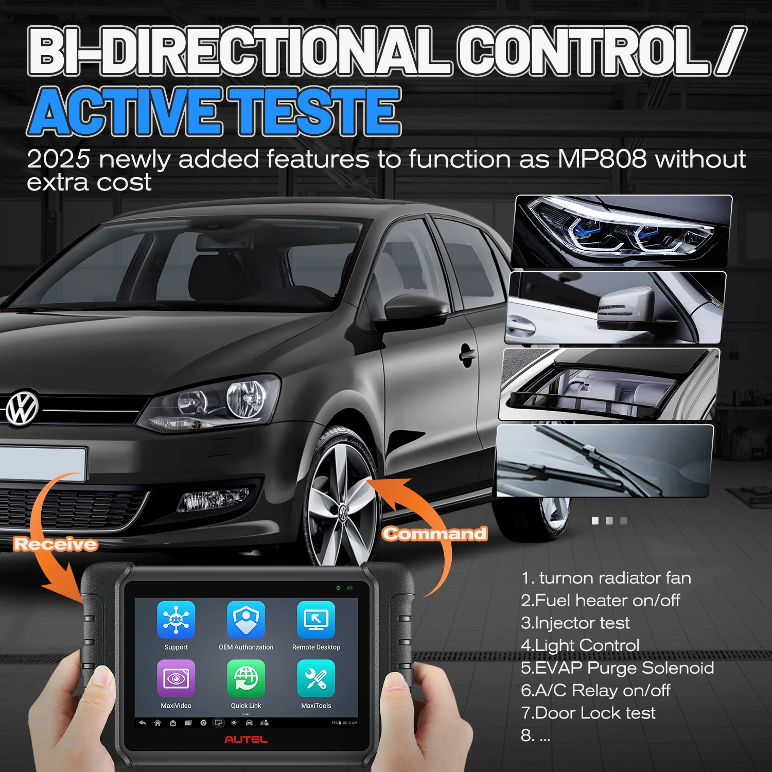 Autel maxicom mk808s obd2 сканер - Фотография_5