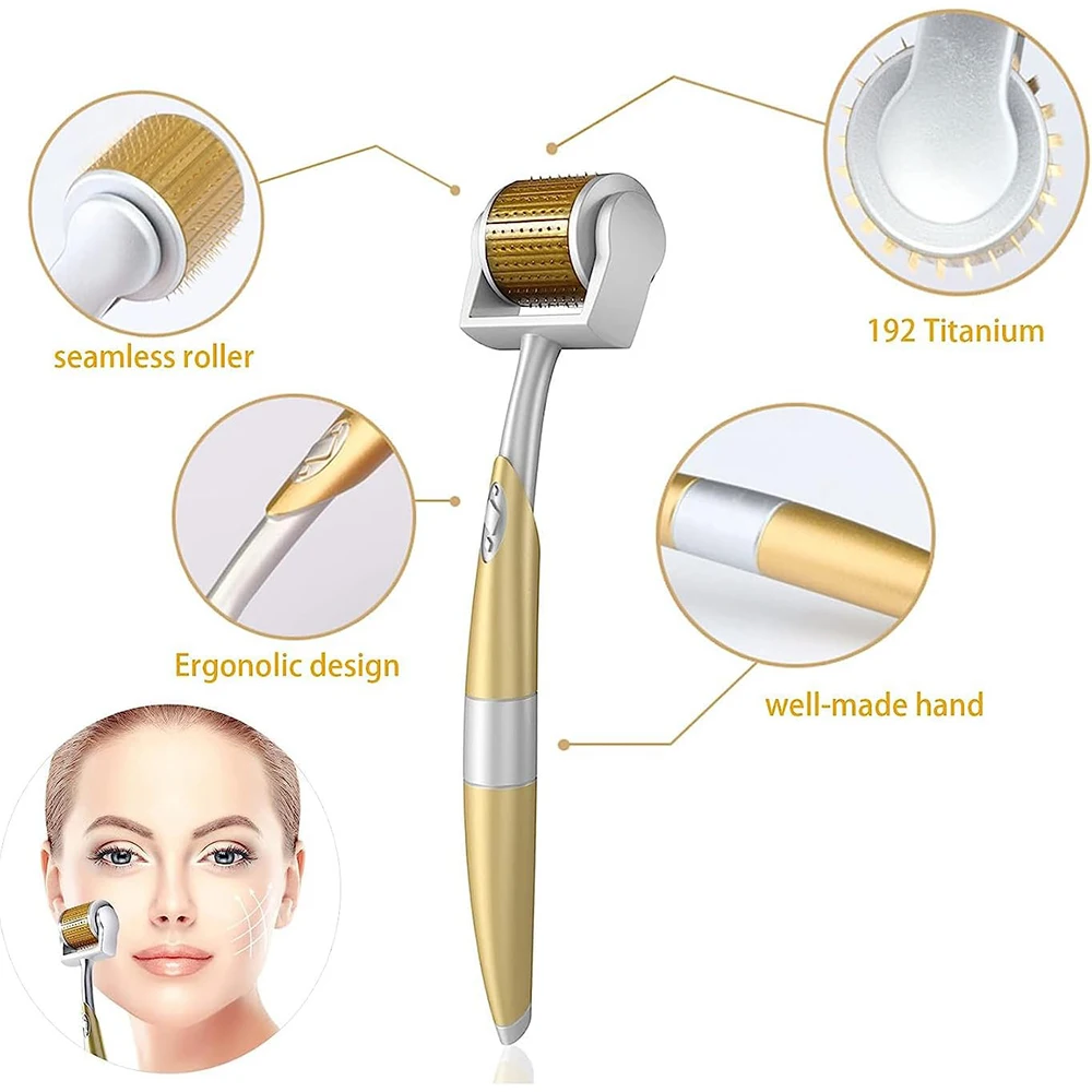 Профессиональный титановый ролик zgts derma roller 192 - Фотография_6