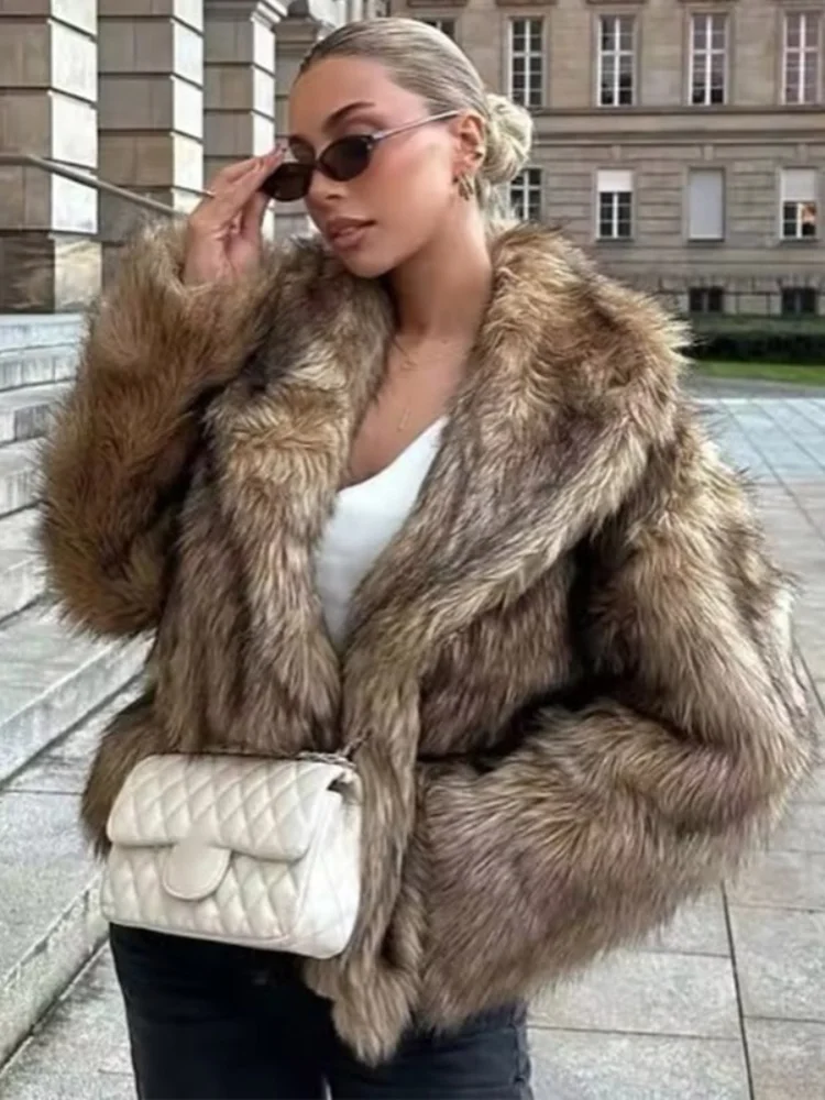 Женское повседневное меховое пальто