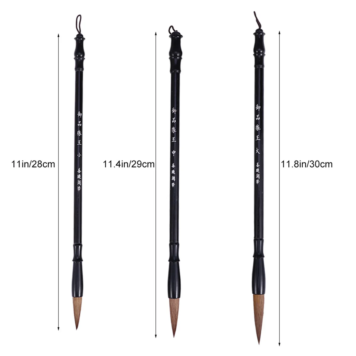 Кисти для каллиграфии с черными волосами - Фотография_2