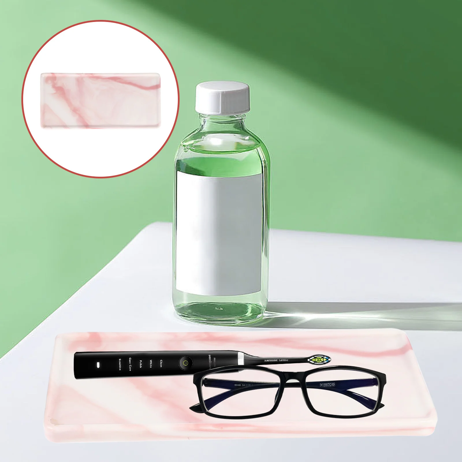 Элегантный прямоугольный керамический поднос - Фотография_3