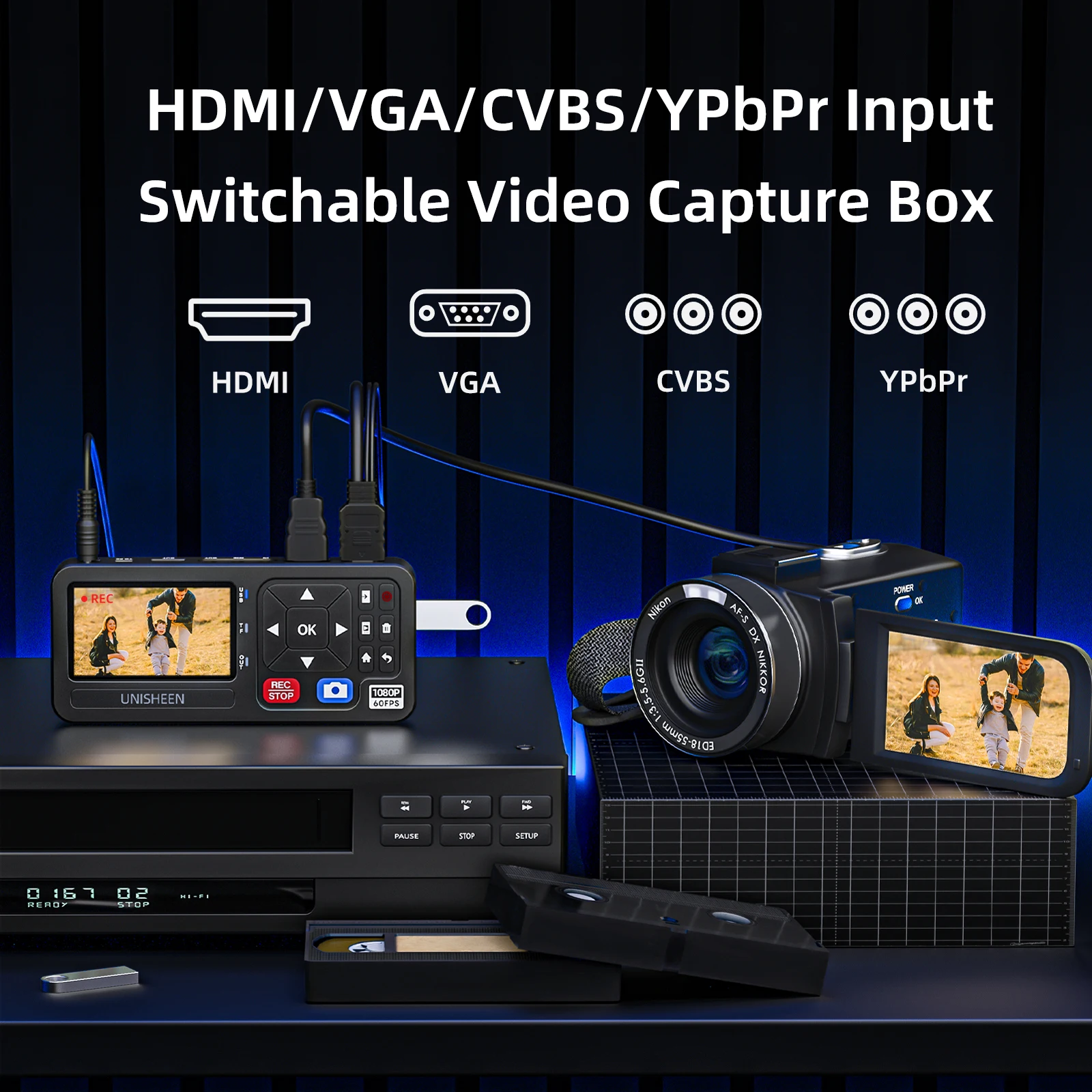 Unisheen 1080p мини-устройство записи видео - Фотография_3