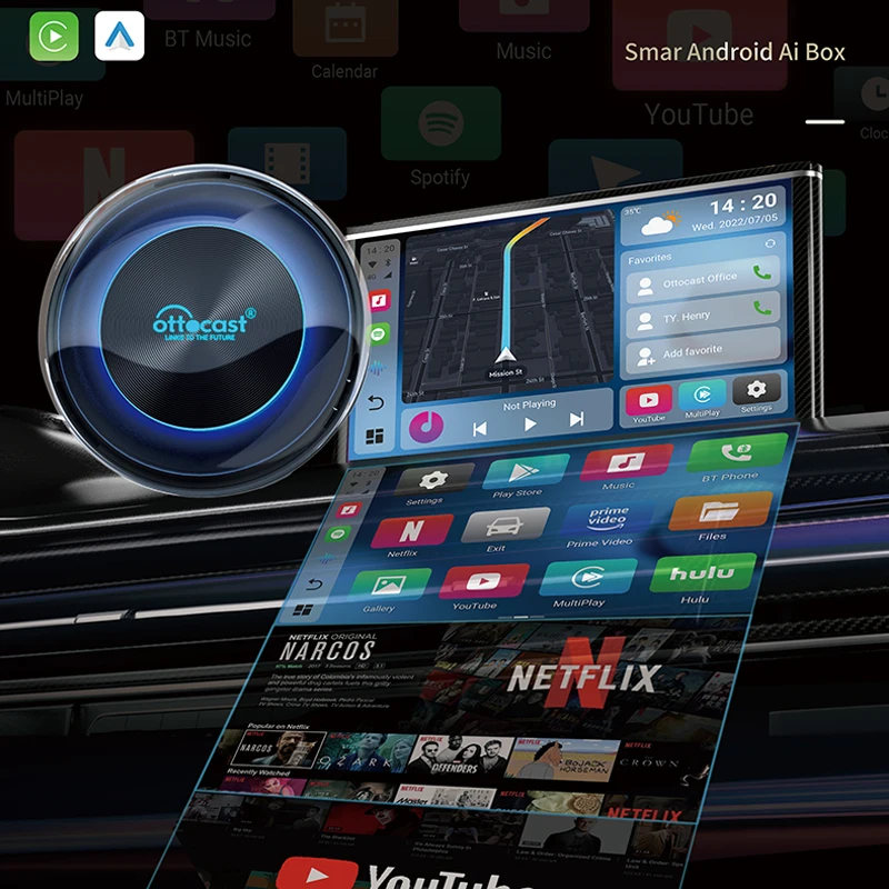 Ottocast picasou 2 carplay ai box - Фотография_3