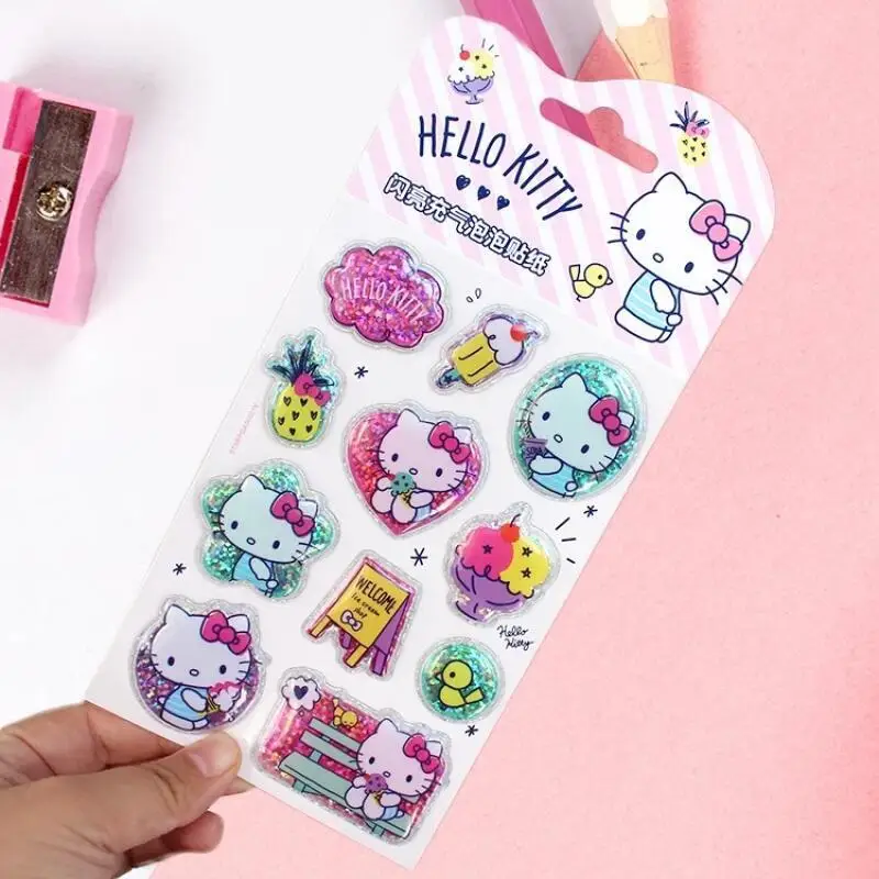 Мягкая клейкая наклейка mocha cinnamoroll hello kitty little twinstars - Фотография_5