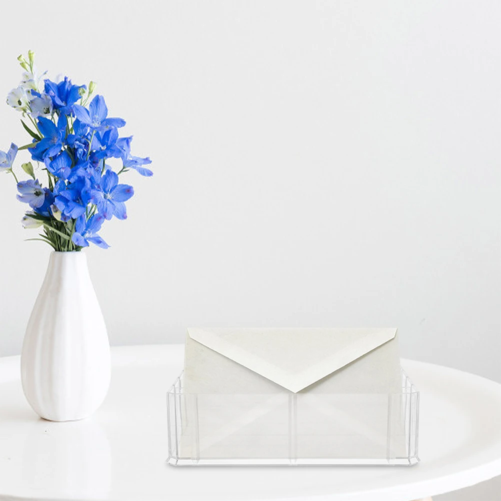 Акриловый органайзер для хранения наличных денег с несколькими сетками