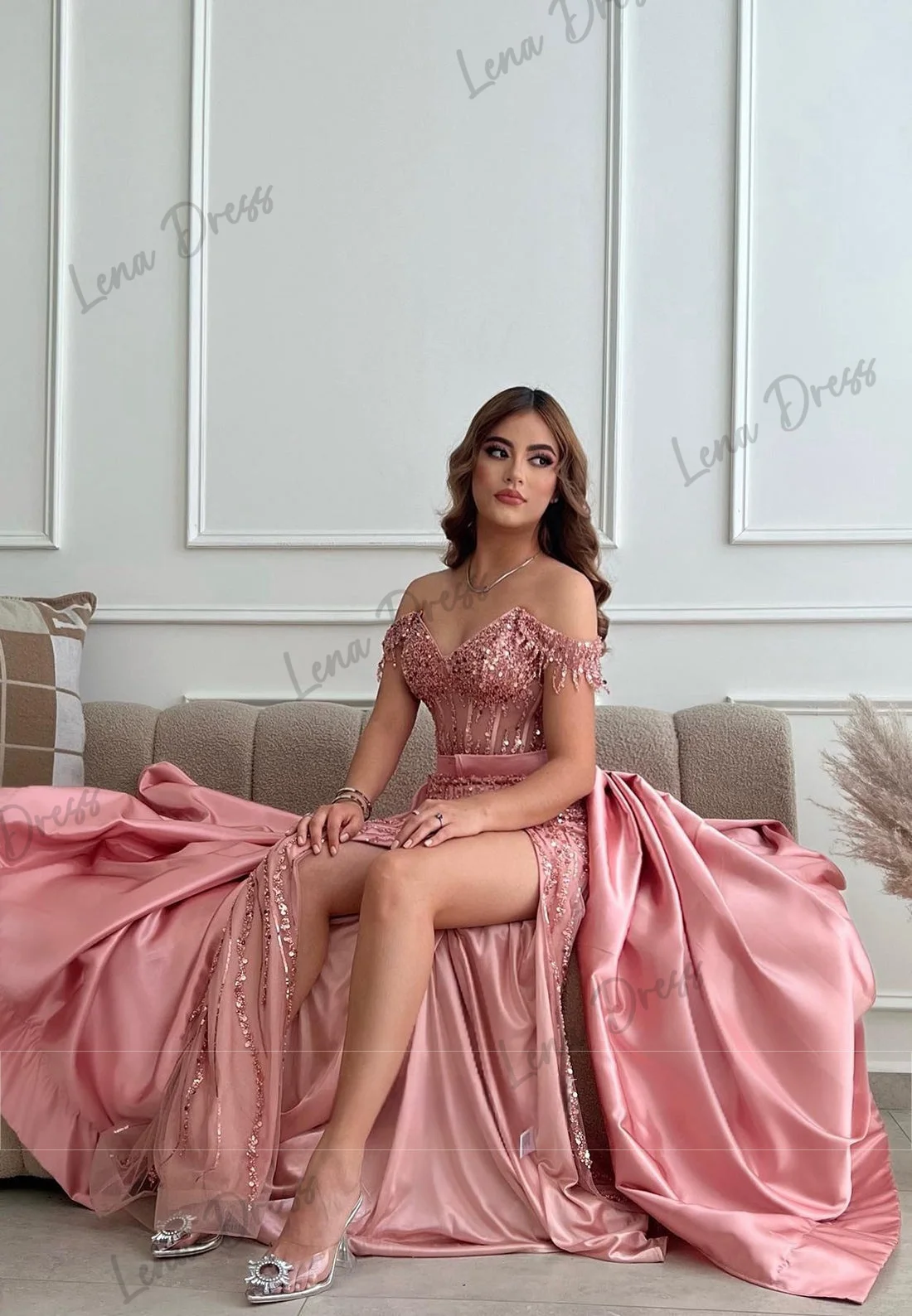 Вечернее платье lena с открытыми плечами - Фотография_2