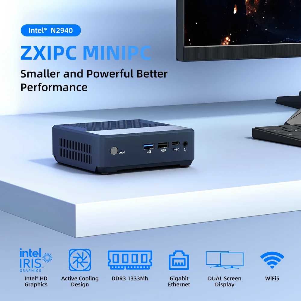 Zxipc мини-пк zen+ pocket intel - Фотография_2