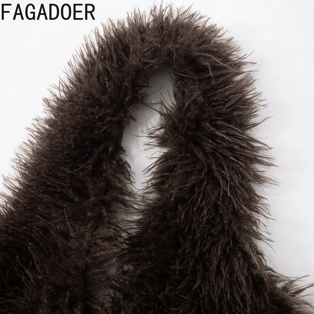 Fagadoer y2k сексуальные меховые - Фотография_6