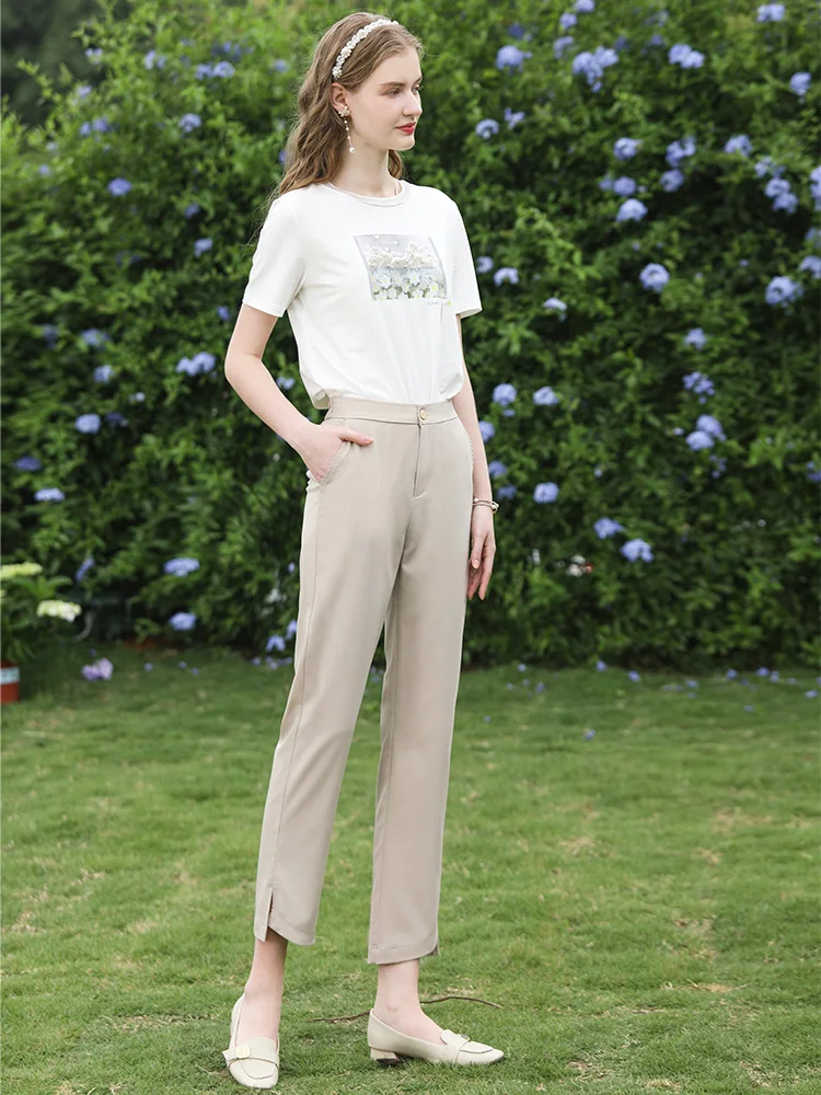 Женские прямые брюки-блейзер с - Фотография_4