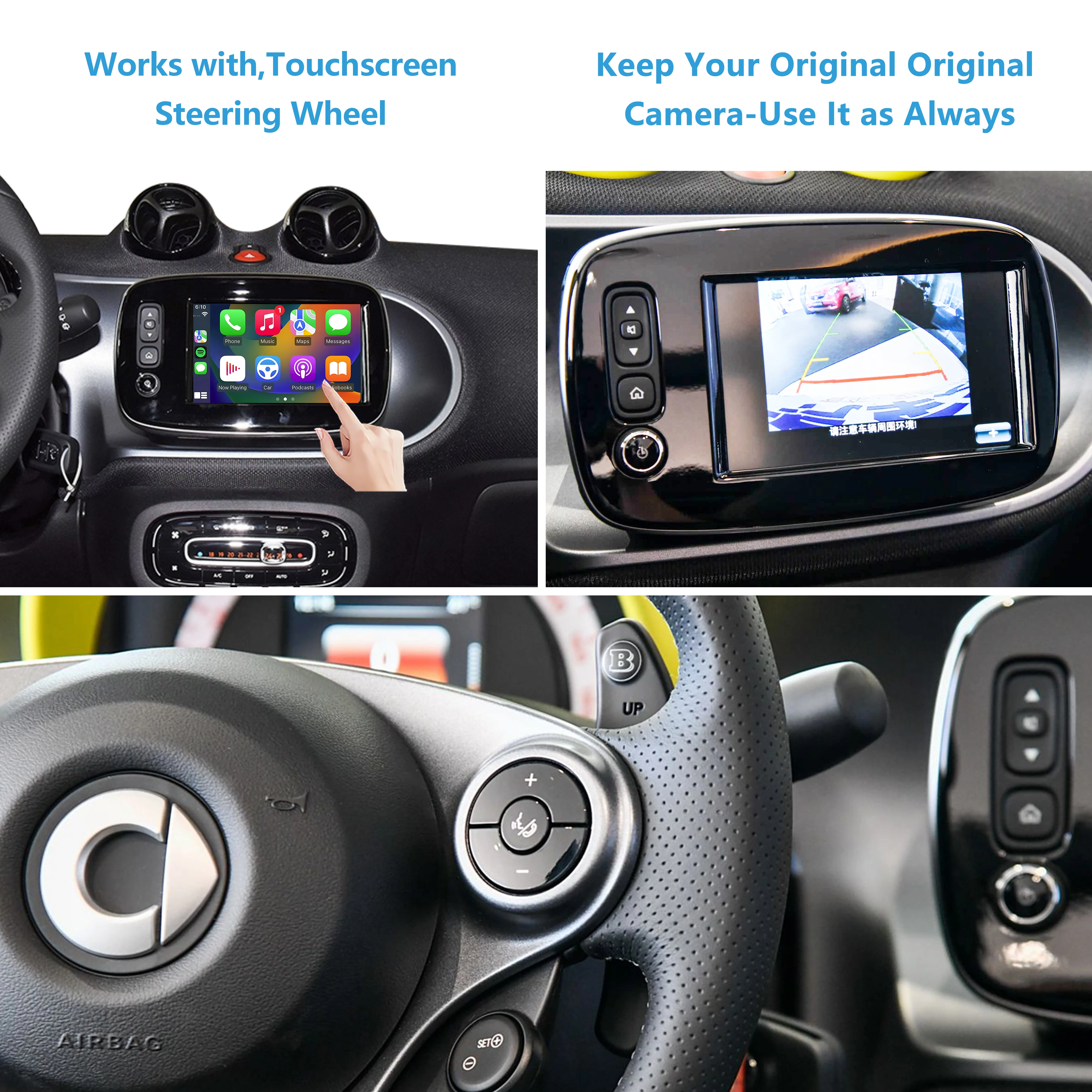 Mercedes smart apple carplay для - Фотография_4