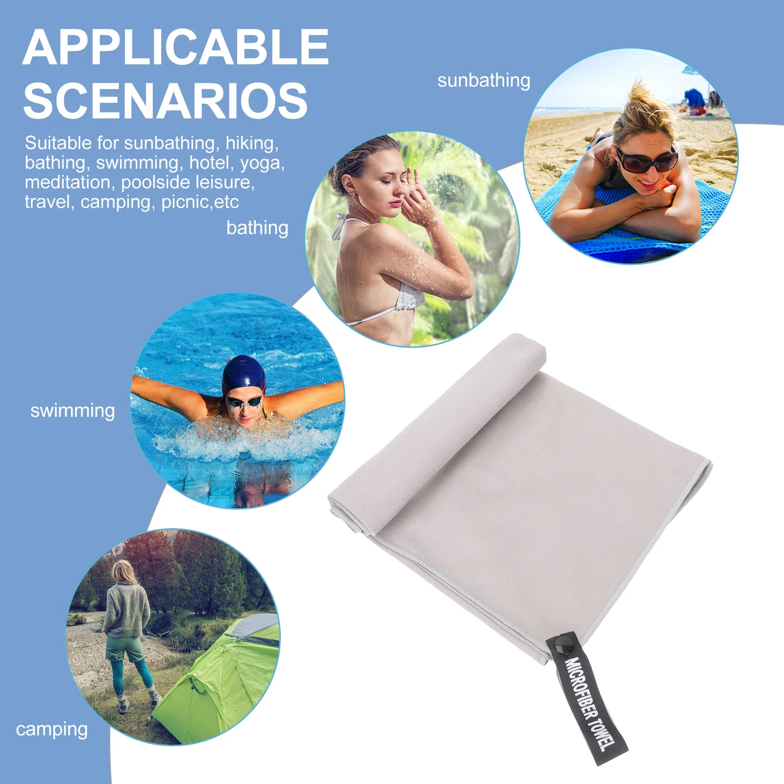 Быстросохнущее спортивное полотенце из микрофибры - Фотография_6